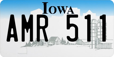 IA license plate AMR511