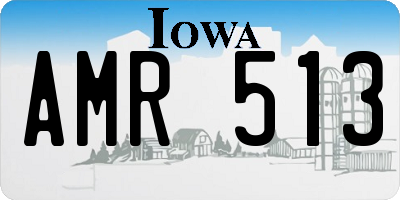IA license plate AMR513