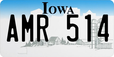 IA license plate AMR514