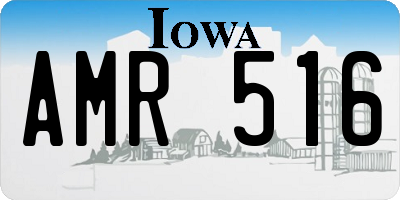 IA license plate AMR516
