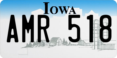 IA license plate AMR518