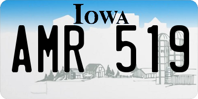 IA license plate AMR519