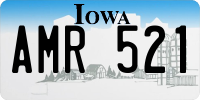 IA license plate AMR521