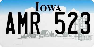 IA license plate AMR523