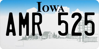 IA license plate AMR525