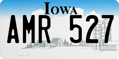 IA license plate AMR527