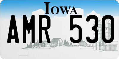 IA license plate AMR530