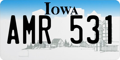 IA license plate AMR531