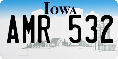 IA license plate AMR532