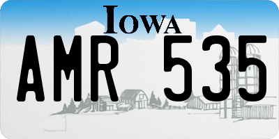 IA license plate AMR535