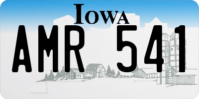 IA license plate AMR541