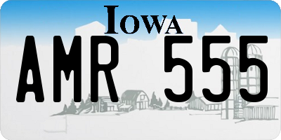 IA license plate AMR555
