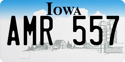 IA license plate AMR557