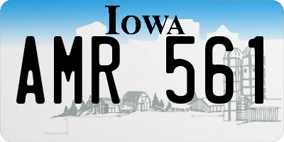 IA license plate AMR561
