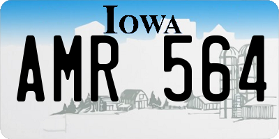 IA license plate AMR564