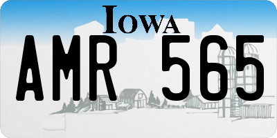 IA license plate AMR565