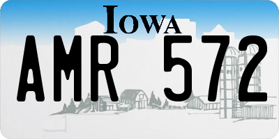IA license plate AMR572