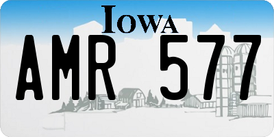 IA license plate AMR577