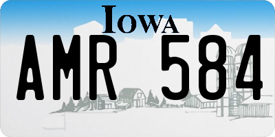 IA license plate AMR584