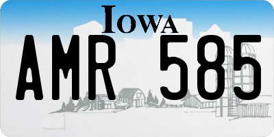 IA license plate AMR585