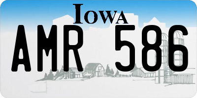 IA license plate AMR586