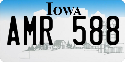 IA license plate AMR588