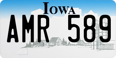 IA license plate AMR589