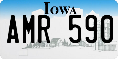 IA license plate AMR590