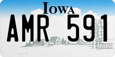 IA license plate AMR591