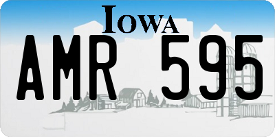 IA license plate AMR595