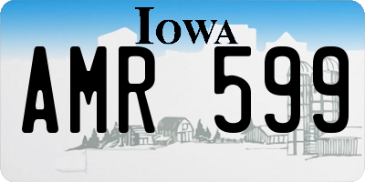 IA license plate AMR599