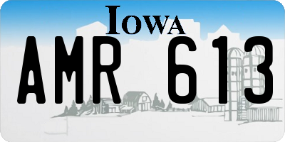 IA license plate AMR613