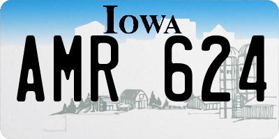 IA license plate AMR624