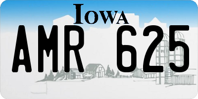 IA license plate AMR625