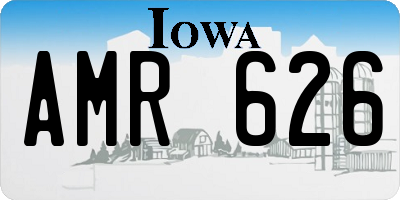 IA license plate AMR626