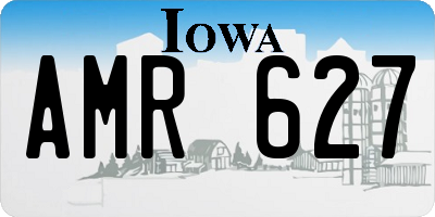 IA license plate AMR627