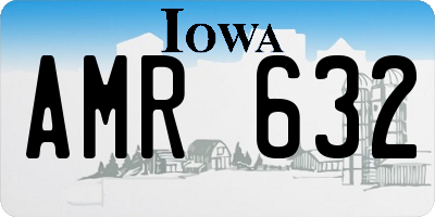 IA license plate AMR632