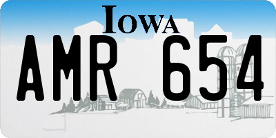 IA license plate AMR654