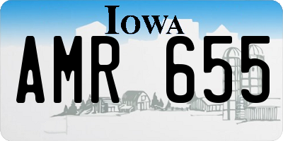 IA license plate AMR655
