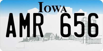 IA license plate AMR656