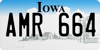 IA license plate AMR664