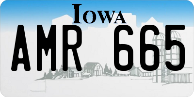 IA license plate AMR665