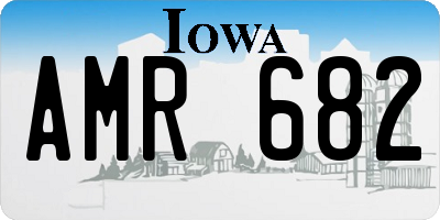 IA license plate AMR682