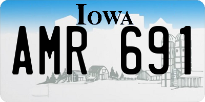 IA license plate AMR691