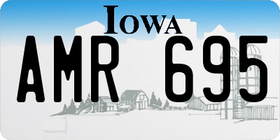 IA license plate AMR695