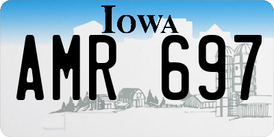IA license plate AMR697