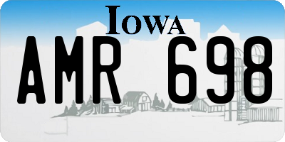 IA license plate AMR698