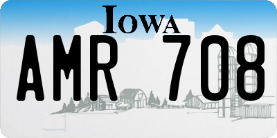 IA license plate AMR708