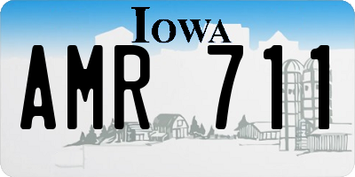 IA license plate AMR711