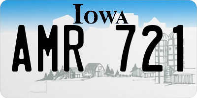 IA license plate AMR721